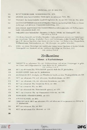 Zivilkostüme (Nr. 367-520)