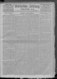 Kölnische Zeitung. 1803-1945