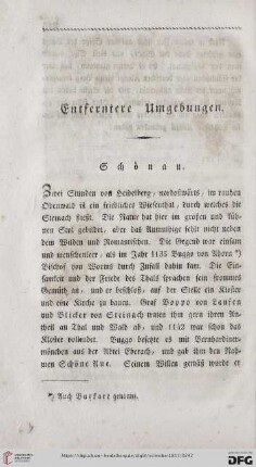 Entferntere Umgebungen