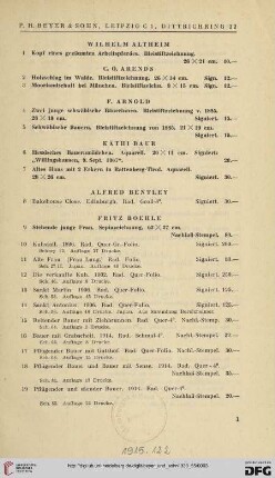 No. 1 - 617 [Altheim - Zorn]