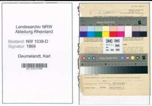 Entnazifizierung Karl Deumelandt , geb. 05.04.1892 (Hauptwachtmeister)