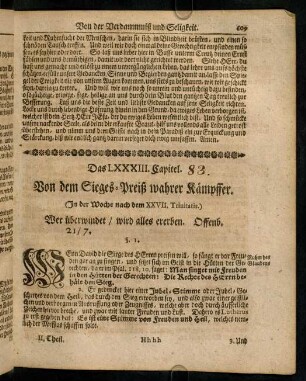 609-617, Das LXXXIII. Capitel
