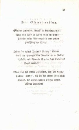 Der Schmetterling.