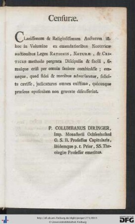 Censurae.