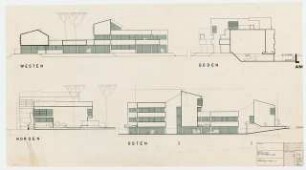 Wohnhäuser Alt-Wittenau 62, 63 / Eichborndamm 243, Berlin-Reinickendorf: Ansichten 1:100
