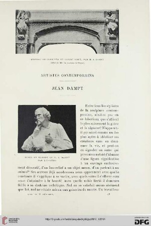 4. Pér. 8.1912: Jean Dampt : artistes contemporains
