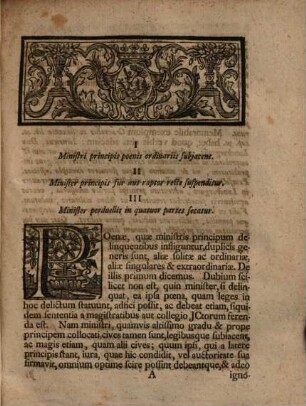 Dissertatio Ivridica De Poenis Ministrorvm Principis Delinqventivm
