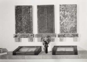 Gedenktafeln für die Gefallenen des 2. Weltkrieges : Gedenktafeln für die Gefallenen des 2. Weltkrieges. Marmor (ab 1945). Kleinolbersdorf, Dorfkirche
