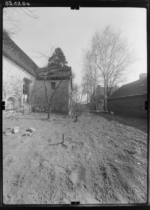 Saßleben-Kalkwitz (Calau-Saßleben). Dorfkirche (2. H. 15. Jh., Erneuerung 1720). Teilansicht von Südwest