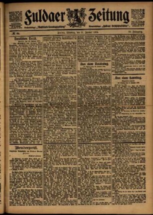Ausgabe vom Dienstag, den 31. Januar 1905.