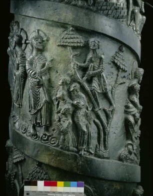 Bernwardssäule & Christussäule — Christus und Zachäus