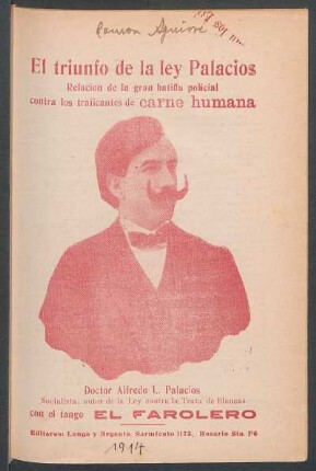 [Fotografía de] Doctor Alfredo L. Palacios