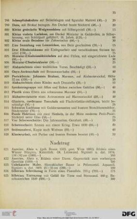 Nachtrag (Nr. 821-825)