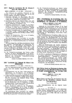 Lernbücher Erdkunde für Klasse 6 der Mittelschulen : [Amtliche Erlasse] ; [Amtlicher Teil]