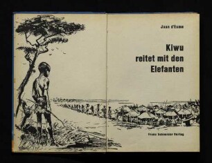 Kiwu reitet mit den Elefanten