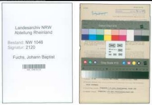 Entnazifizierung Johann Baptist Fuchs , geb. 14.07.1895 (Melker)