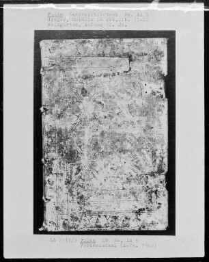 Gregor, Moralia in Job, liber 17-22 — Frontdeckel