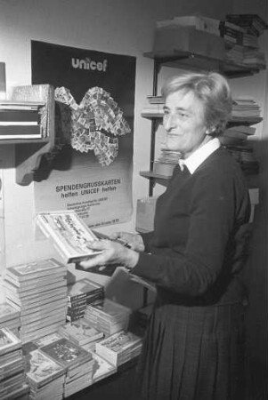 Hilda-Renate Richter von der Unicef-Arbeitsgruppe Karlsruhe in der BNN-Serie "Menschen in unserer Stadt"