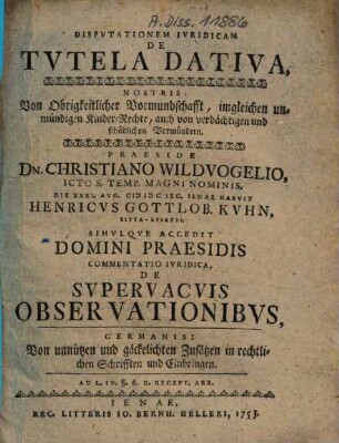 De tutela dativa