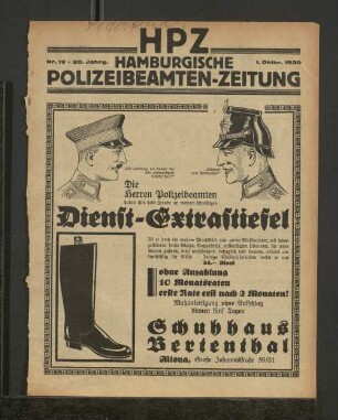 Nr. 19 * 20. Jahrg. 1. Oktbr. 1930