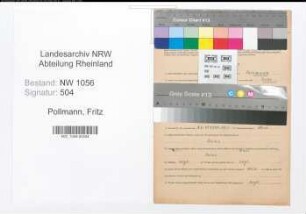 Entnazifizierung Fritz Pollmann , geb. 22.08.1915 (Kraftfahrer)