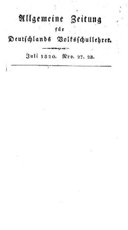 27/28: Heft 27/28