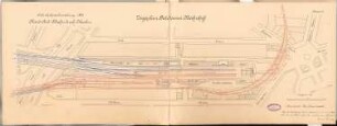 Nord-Süd-Bahn durch Berlin Schinkelwettbewerb 1897: Lageplan Potsdamer Bahnhof 1:1000