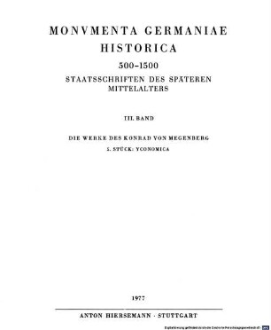 Die Werke des Konrad von Megenberg. 5,2, Ökonomik (Buch II)
