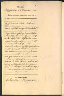 Standesamtsbuch der Stadt Aschaffenburg: Geburten 365/1900 - 184/1901