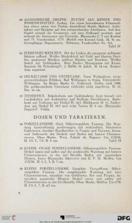 Dosen und Tabatieren (Nr. 64-96)