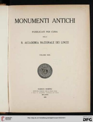 30: Monumenti antichi