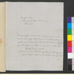 Brief von Lauter, Carl an Goethe, Johann Wolfgang von