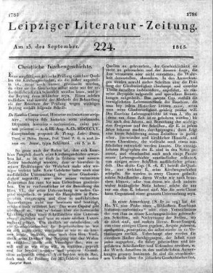 1815-09-15 : 224. Stück