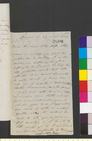Brief von Kirckhoff, J. K. Louis Chevalier de an Goethe, Johann Wolfgang von