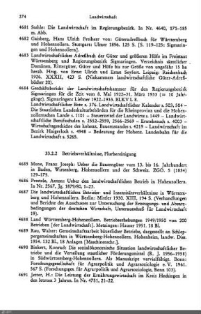 33.2.2 Betriebsverhältnisse, Flurbereinigung