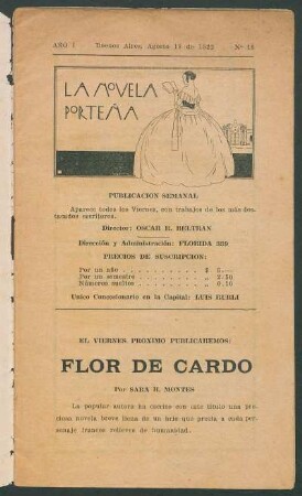 El viernes próximo publicaremos: "Flor de cardo" por Sara H. Montes