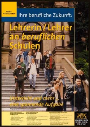 "Ihre berufliche Zukunft: Lehrerin/Lehrer an beruflichen Schulen"