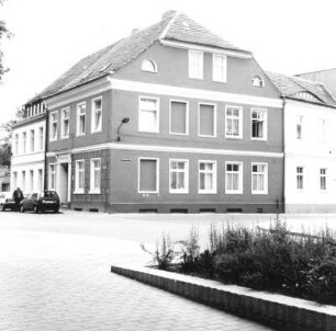 Cottbus-Mitte, Mühlenstraße 30/31. Alters- und Pflegeheim "Wichernhaus" (um 1820). Eckansicht
