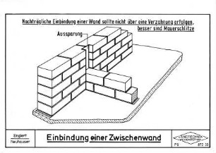 Einbindung einer Zwischenwand