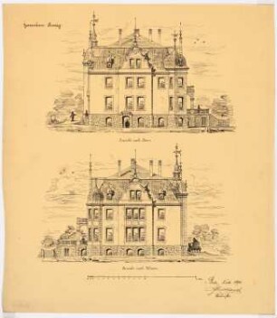 Herrenhaus, Rummelsburg-Turzig: Ansicht nach Osten und Westen