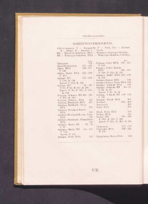 Schriftenverzeichnis