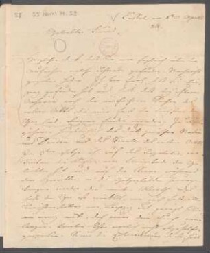 Brief an Wilhelm Speyer : 08.04.1824