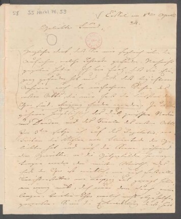 Brief an Wilhelm Speyer : 08.04.1824