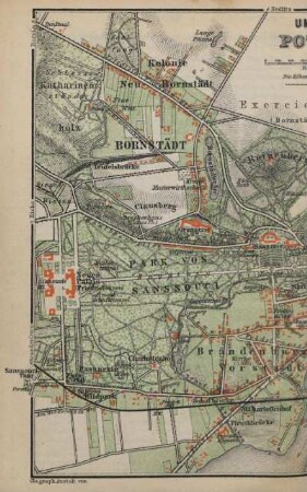 Karte: Umgebung von Potsdam (1:25.000)