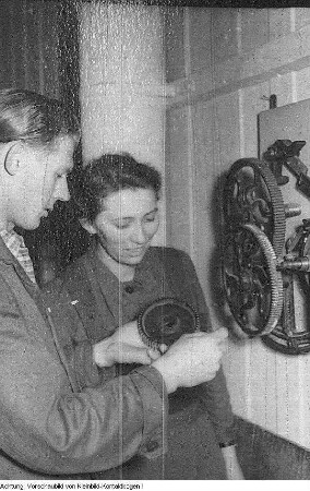 Neugersdorf. VEB Buntweberei und Färberei Neugersdorf, Februar 1953