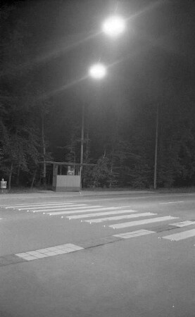 Beleuchtung der Zebrastreifen in Karlsruhe.