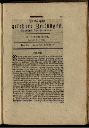 Vierzehntes Stück, den 7ten April 1792.