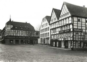 Soest, Markt : Soest. Markt. Häuserzeile der Nordwestseite