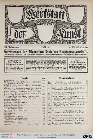 Heft 10 (6. Dezember 1909)
