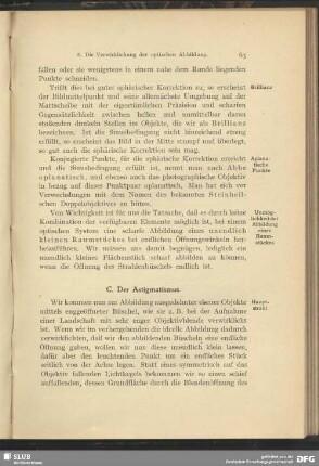 C. Der Astigmatismus